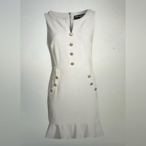 - Karl Lagerfeld flared hem dress in off white NWT